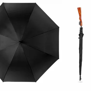 

Creative Gun Umbrella Rain Women and Men Camouflage Long-handle Umbrella 8 Bone Sunscreen Umbrellas Not Parapluie Inverse