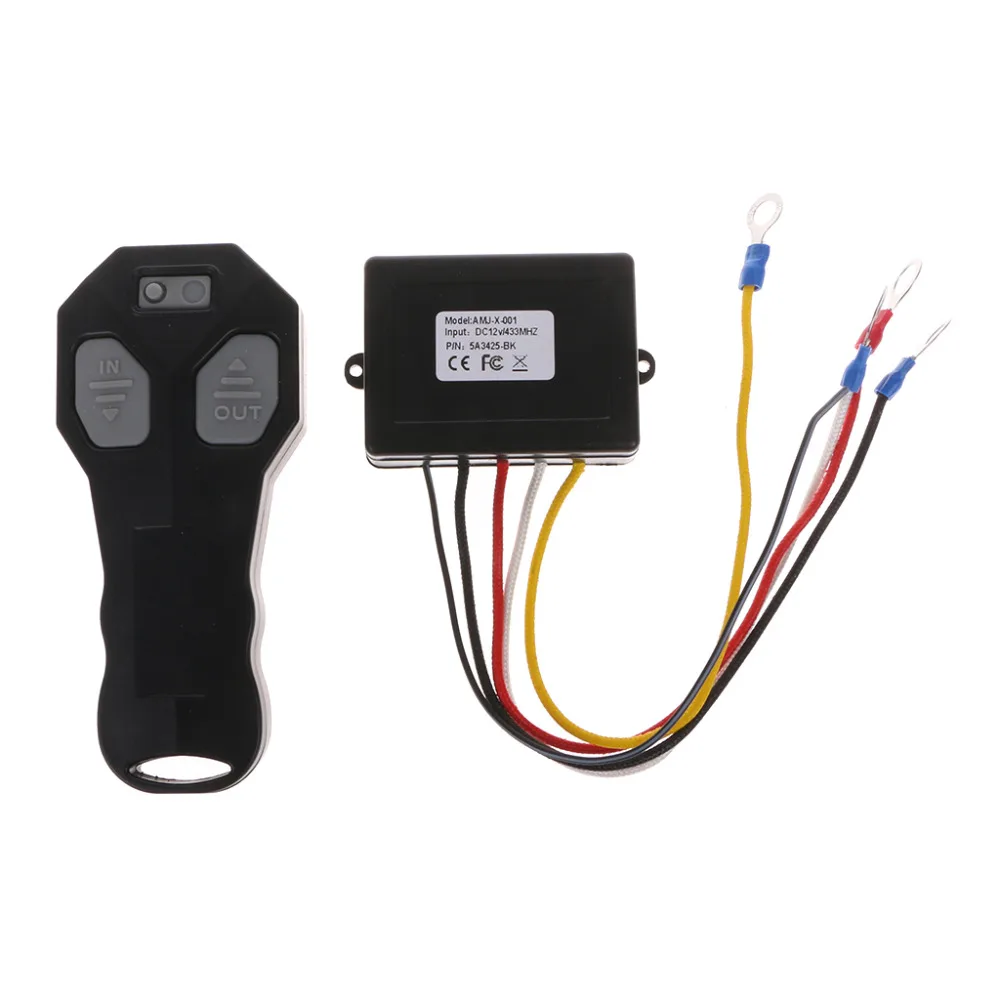 

1Set Wireless DC 12V Remote Control Winch Kit For Bulldog Jeep ATV SUV Offroad