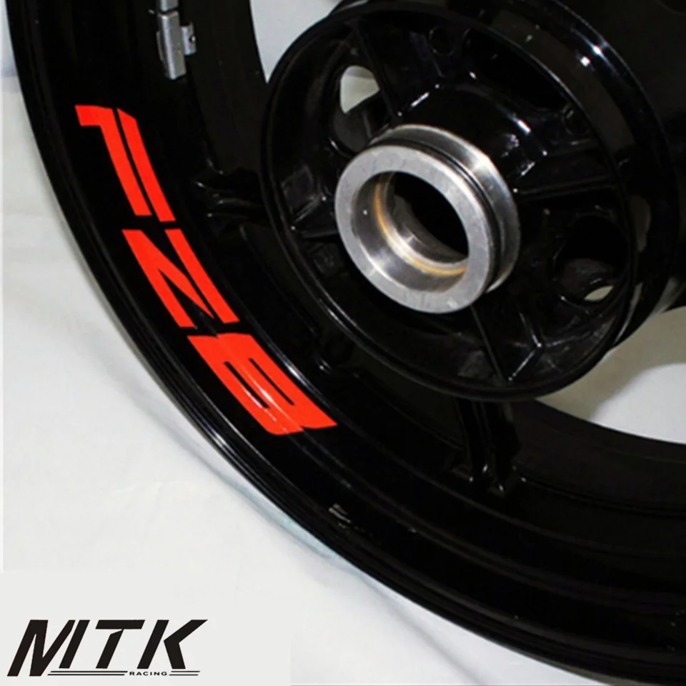 

MTKRACING FZ 8 Seven colors 8X CUSTOM INNER RIM DECALS WHEEL Reflective STICKERS STRIPES FIT YAMAHA FZ8