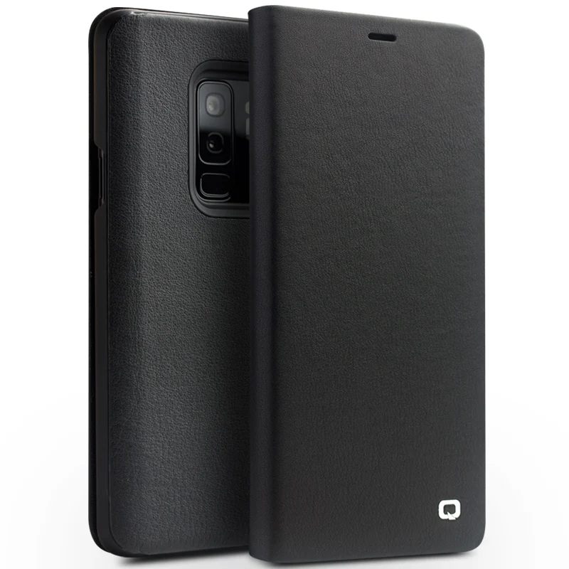 preço QIALINO Estojo De Couro Genuíno para Samsung Galaxy s9 Tampa Articulada artesanal de luxo Ultra Slim Caixa Do Telefone para Samsung Galaxy s9 além de