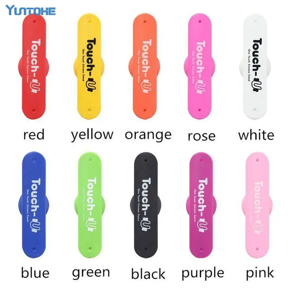 Suction Cup Phone Holder Touch U Shape Silicone Stand Mount For IPhone