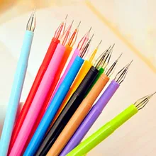 12 шт./компл. со стразами и круглым носком; нейтральная ручка прекрасный творческий набор канцелярских принадлежностей Милая гелевая ручки для письма kawaii подарок