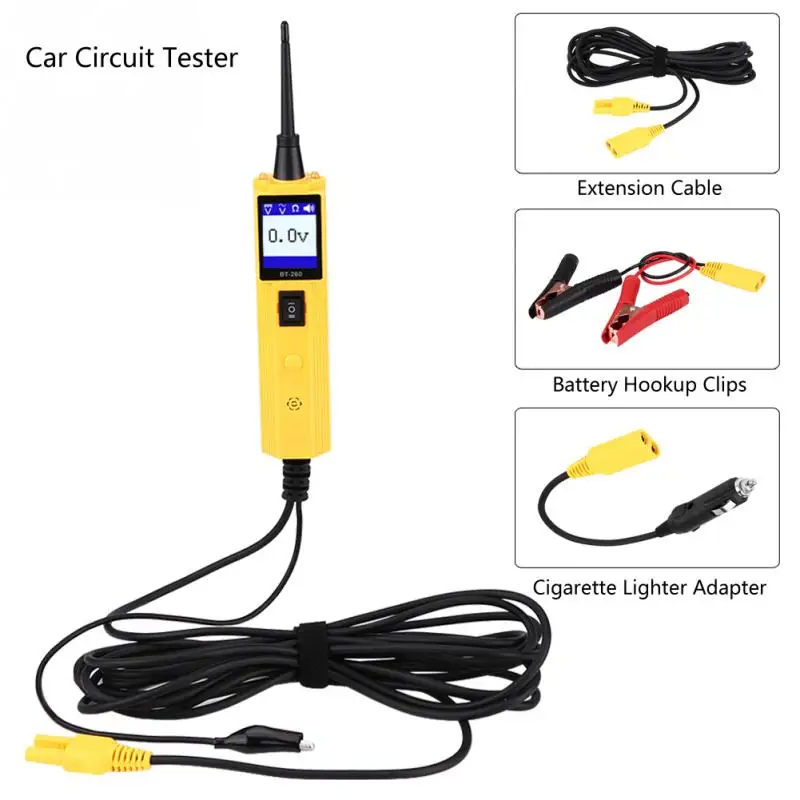 Herramienta de diagnóstico del sistema eléctrico de prueba de voltaje del probador del circuito Automotriz del coche