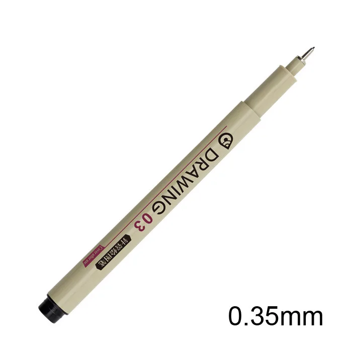 10 шт. fineliner Pigma мягкая кисть Микрон ручка для рисования 005 01 02 03 04 05 08 кисть Водонепроницаемая ручка для рисования