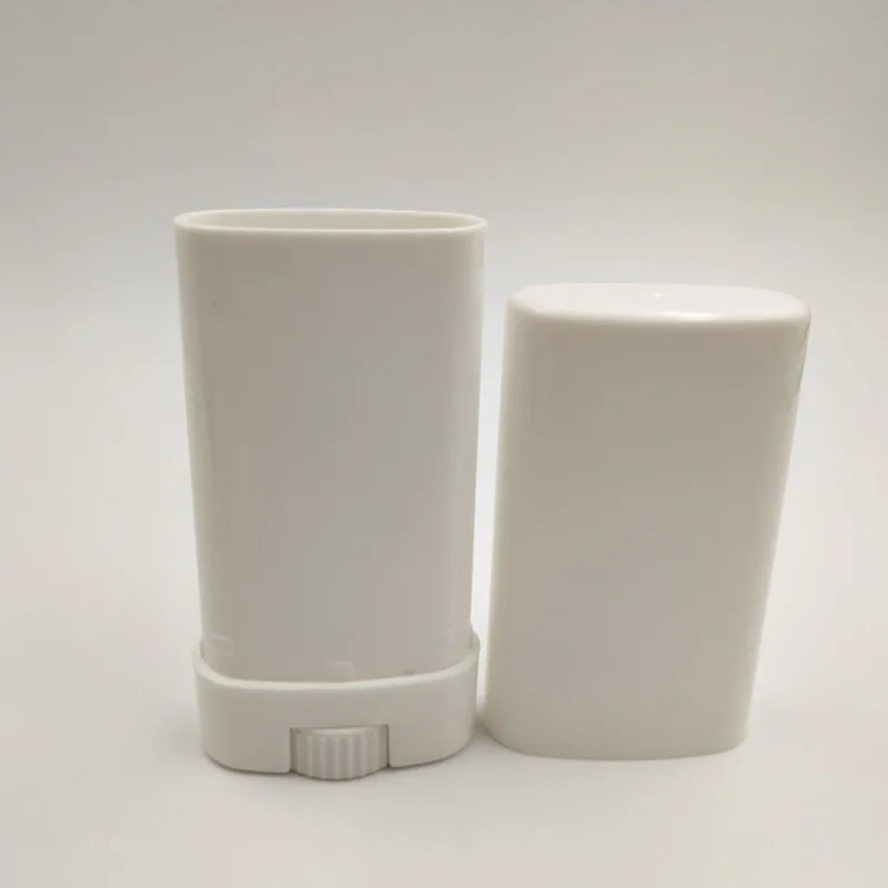 500 шт./лот 15 мл/15 г пустой пластиковый овальный контейнер для губной помады белый черный прозрачный бальзам для губ трубки дезодорант контейнер с крышками для DIY - Цвет: Белый