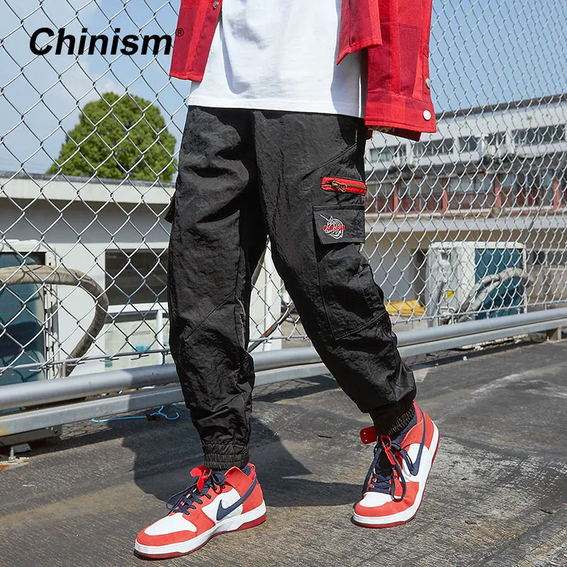 CHINISM Side Pocket Pleated Track Pants 