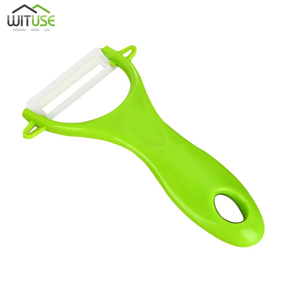 

Ceramic Peeler Kitchen Fruit Vegetable Skin Zester Peeling Tool Random Color Multifunctional Peeler Non-slip Comfortable Handle