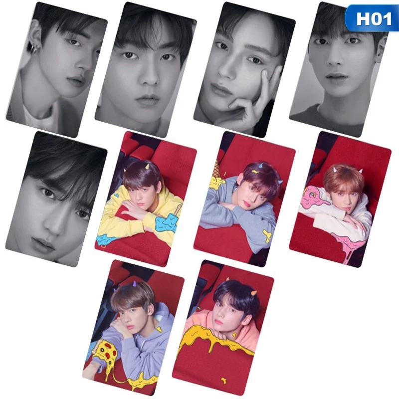 

Kpop TXT Photo Stikcy Card Tomorrow X Together Dream Chapter Star Photocard Sticker DIY Crystal Card Sticker 10Pcs/Set