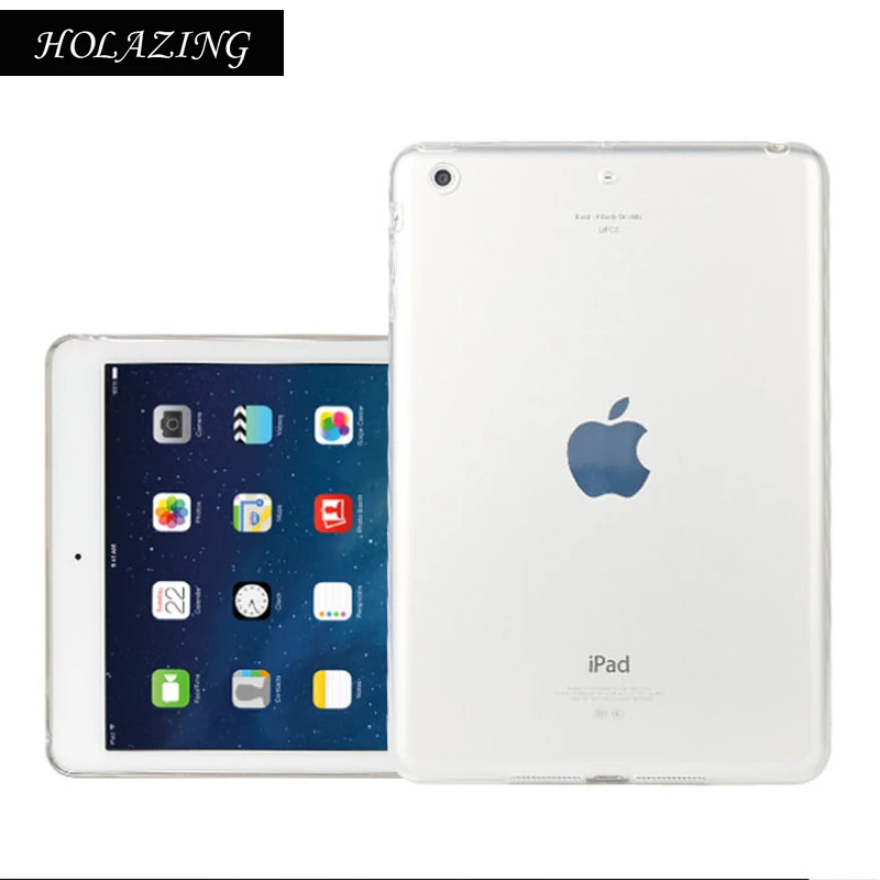 Soft Silicone Durable Slim Fit TPU Cover for iPad Air Light Weight Transparent Flexible Anti-Scratch Ultra thin Back Case