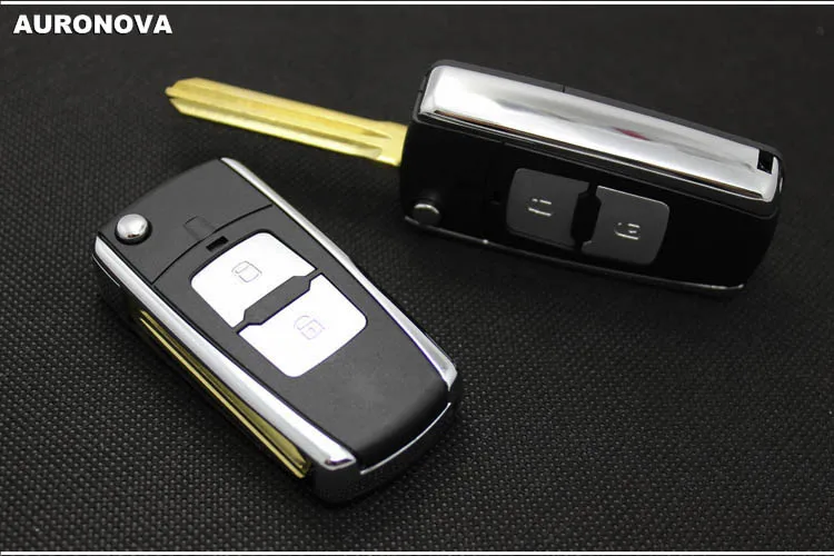 Auronva новое обновление складной ключ оболочки для hyundai Elantra 2 кнопки чехол для дистанционного ключа от машины