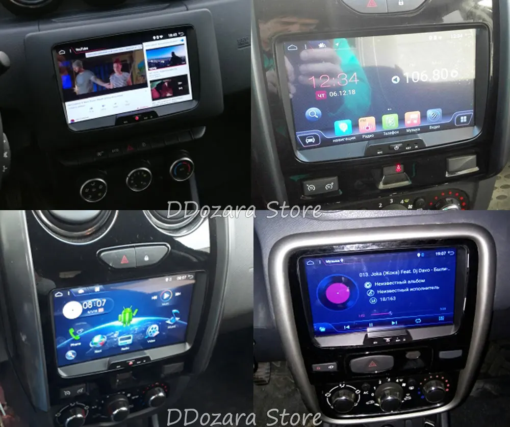 2 din Android 9,0 кассетный плеер рекордер для Duster/Logan/Dacia/Sandero/Captur/Lada/Xray 2/Logan 8 Core Мультимедиа gps радио