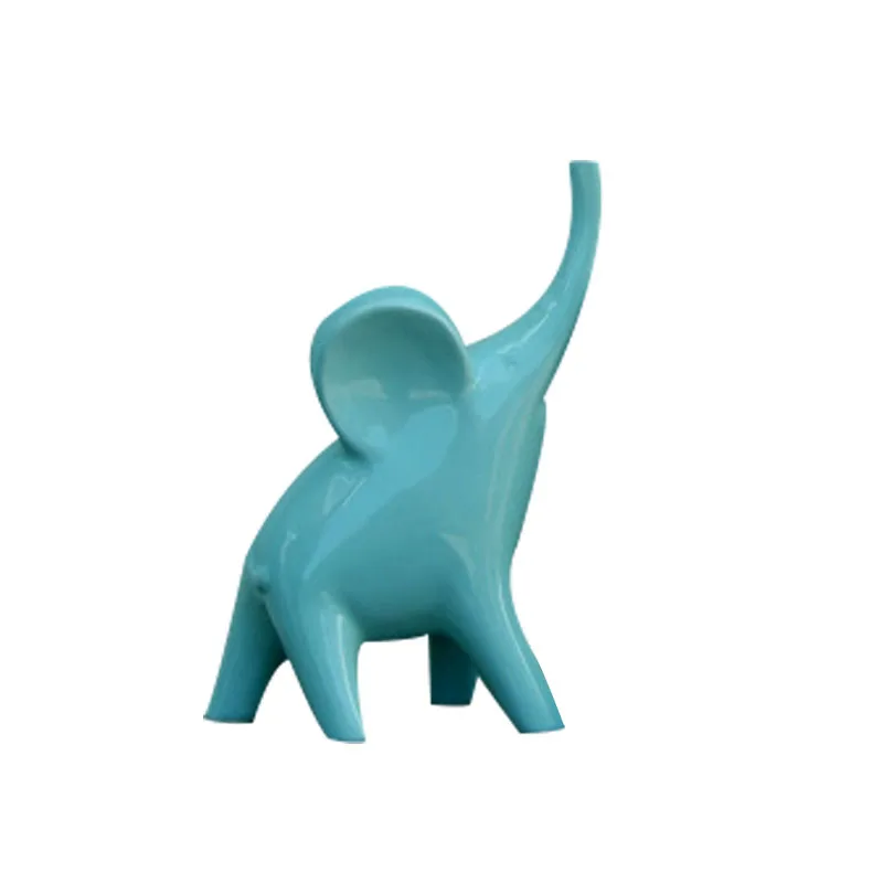 

European Elephant Decor Wine Cabinet Figurines Three Small Elephant TV Cabinet Creative Gifts Three Elephant Crafts Home Decors
