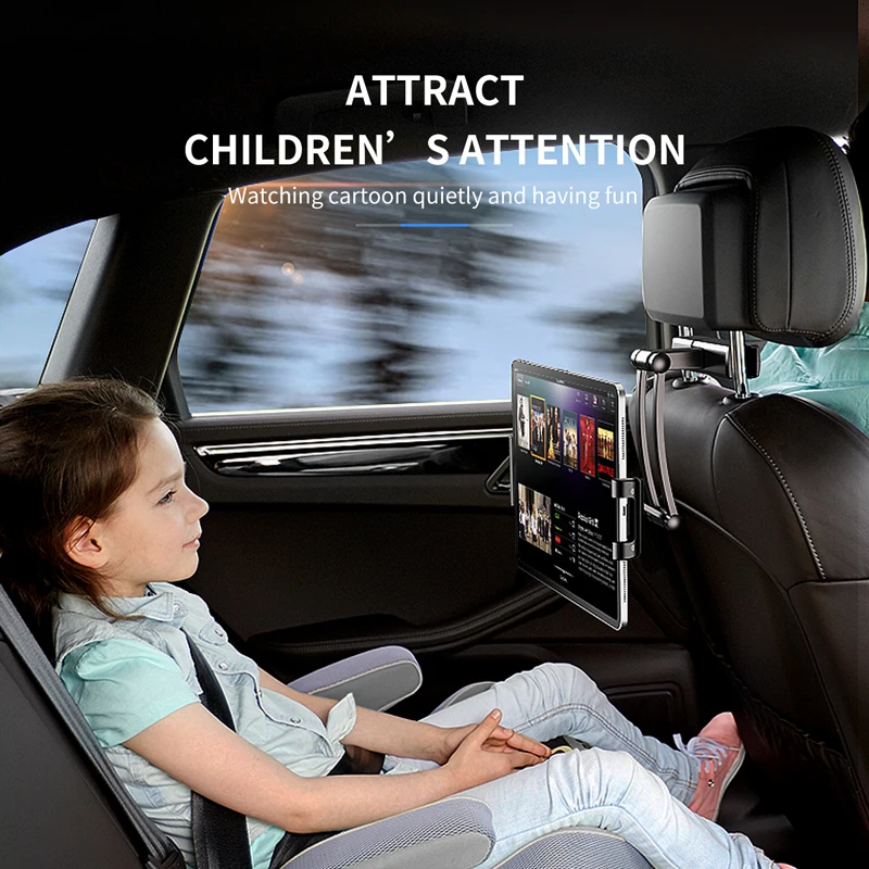 Rock Car Back Seat Tablet Stand Headrest Mount Holder for iPad Air 2 3 4 5 6 Mini 1 2 3 Tablet PC H