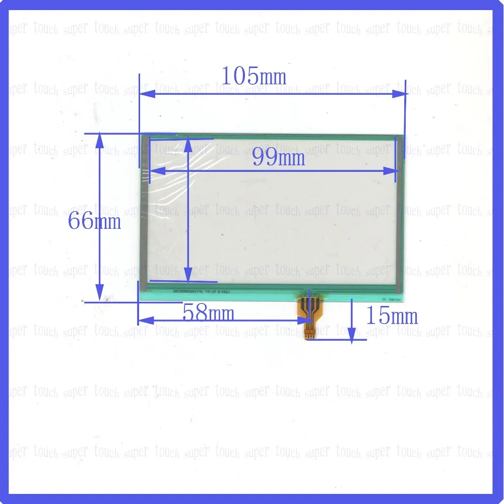 ZhiYuSun 4,3 дюймов 105*66 4 провода сенсорный экран стекло сенсорный для gps это совместимо для линии от левой 58 мм