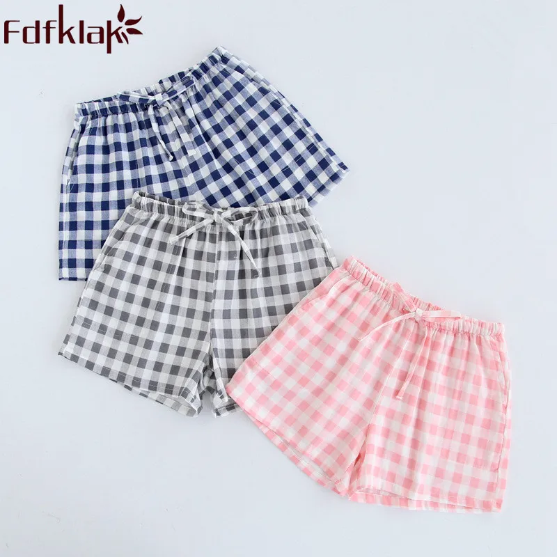 Новые летние Пижамные штаны для пар Fdfklak короткие пижамные женские отдыха