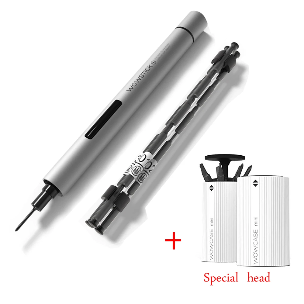 NEW Wowstick 1P 1FS Precision mini cordless electric screwdriver with 2 batteries for battery  mobile phone Camera Repair Tools