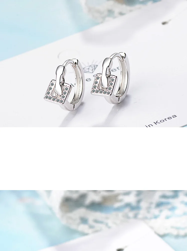 Новинка, кольца серьги темперамент квадратные серьги для Для женщин модная Корейская ювелирные изделия Oorbellen