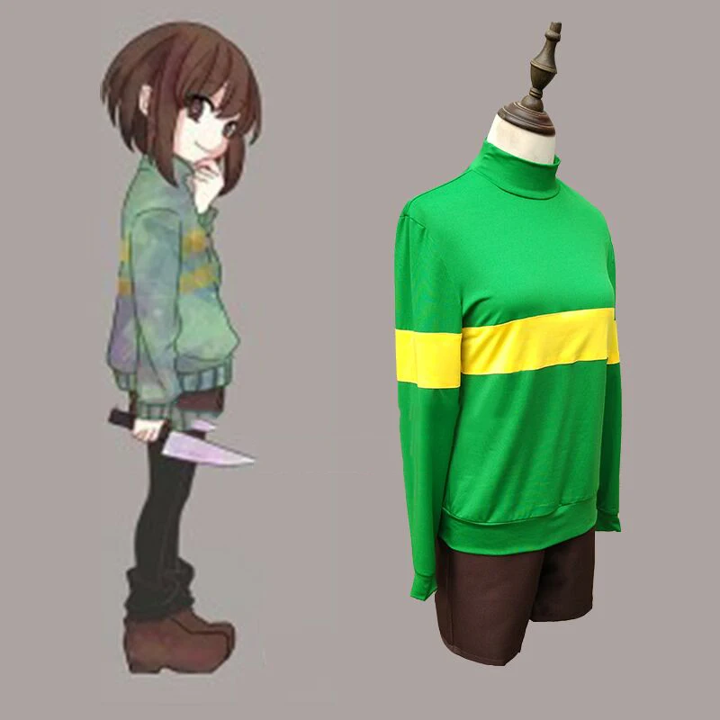 Undertale Chara Cosplay Costum Full Setcosplay Costumecostume