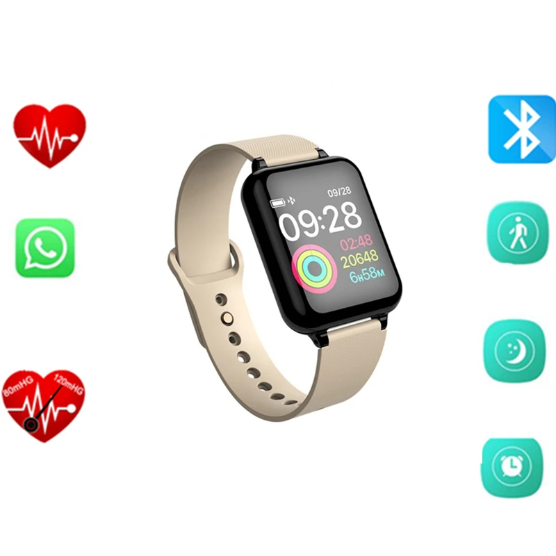 

Men Women smartwatch 1.3 IPS Heart Rate Monitor Blood Pressure for Huawei Samsung xiaomi phone Smart Watch B57 IP67 waterproof