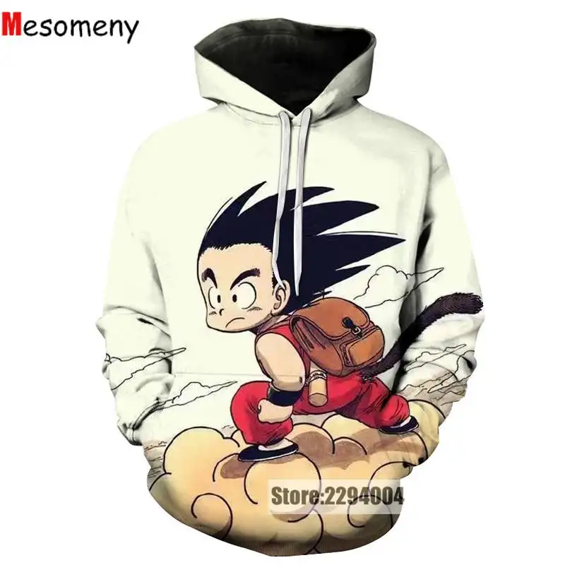 Новые толстовки с капюшоном Dragon Ball Goku толстовки с капюшоном аниме 3D толстовки пуловеры верхняя одежда с длинными рукавами R3483