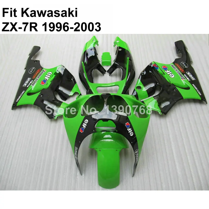 Бесплатный индивидуальный комплект обтекателей для Kawasaki ninja ZX 7R 1996 2002 2003