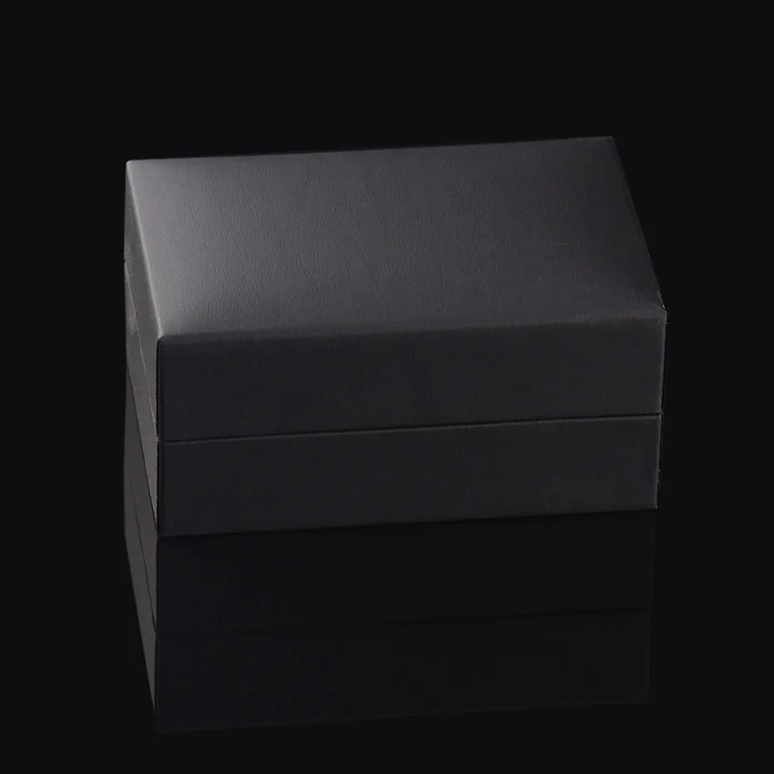 1 шт. новые черные запонки коробка Подарочная коробка для хранения коробочка для запонок ювелирные изделия Высококачественная пластиковая специальная картонная коробочка