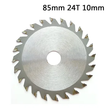 

85mm 24T 10mm Bore Circular Saw Blade Disc Replacement for Parkside/ Lidl/ Wolf Cutting Discs Mandrel Metal plastic cutting blad