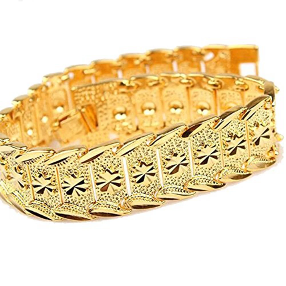 Wrist Chain Gold Filled Noble Men's Women's Bracelets New Design | Украшения и аксессуары