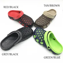 Мужские летние тапочки; Шлепанцы из Крока; пляжная обувь; шлепанцы для сада; Мужская обувь; европейские размеры 40, 41, 42, 43, 44, 45