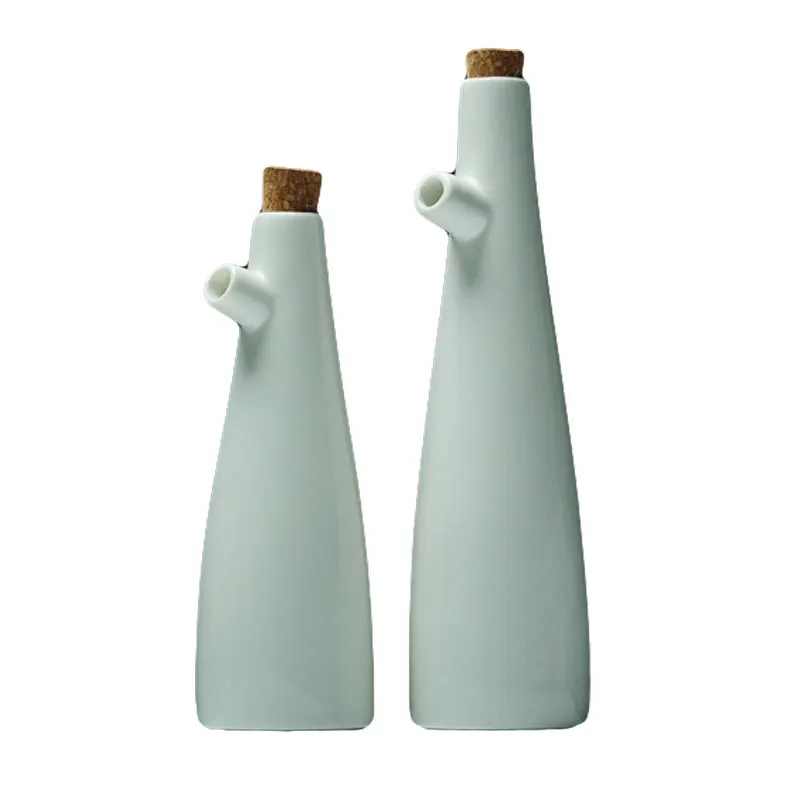 

Ceramic Vinegar Porcelain Olive Oil Pot Soy Sauce bottle Vinegar Seasoning Oil Bottle Kitchen Cooking Tools Storage Bottles