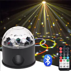 RGB Led диско магический шар Свет Crystal Sound Вечерние огни этапе Bluetooth Динамик Для Домашнее караоке музыкальный плеер