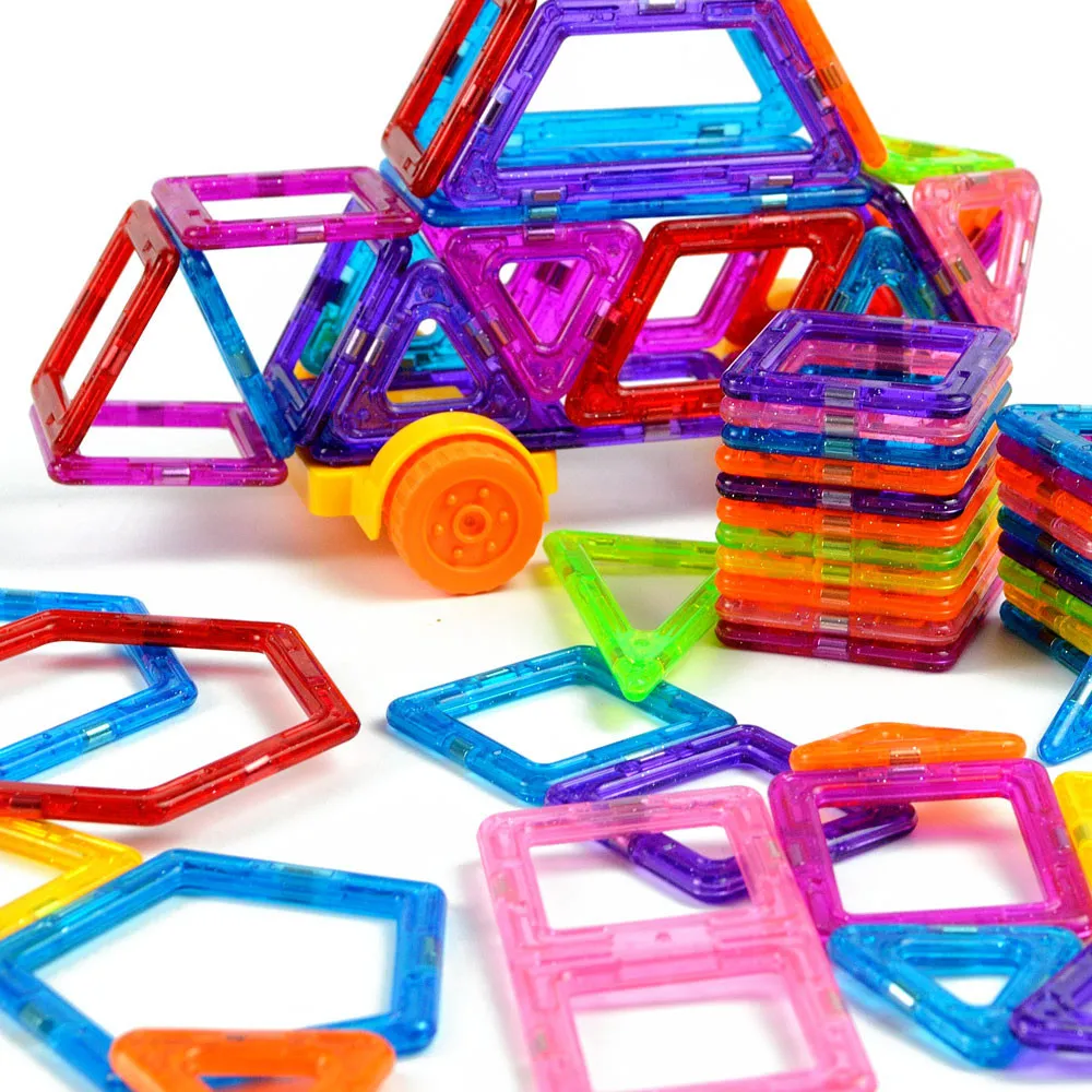 Tumama Mini Magnetic Construction Set Enlighten Model & Building Blocks Toy Magnet Blocks Educational Toys For Children Gifts