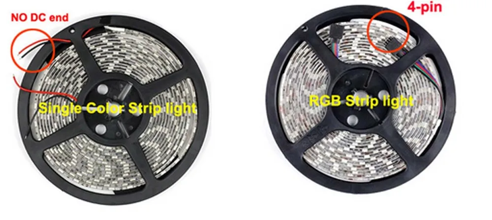 DC12v 1/5M Светодиодные ленты 5050 SMD RGB светодиодный лента не ip65 ip67 ip68 класс водопроницаемости трубки Светодиодные ленты e бар светильник строка праздничного декора светильник