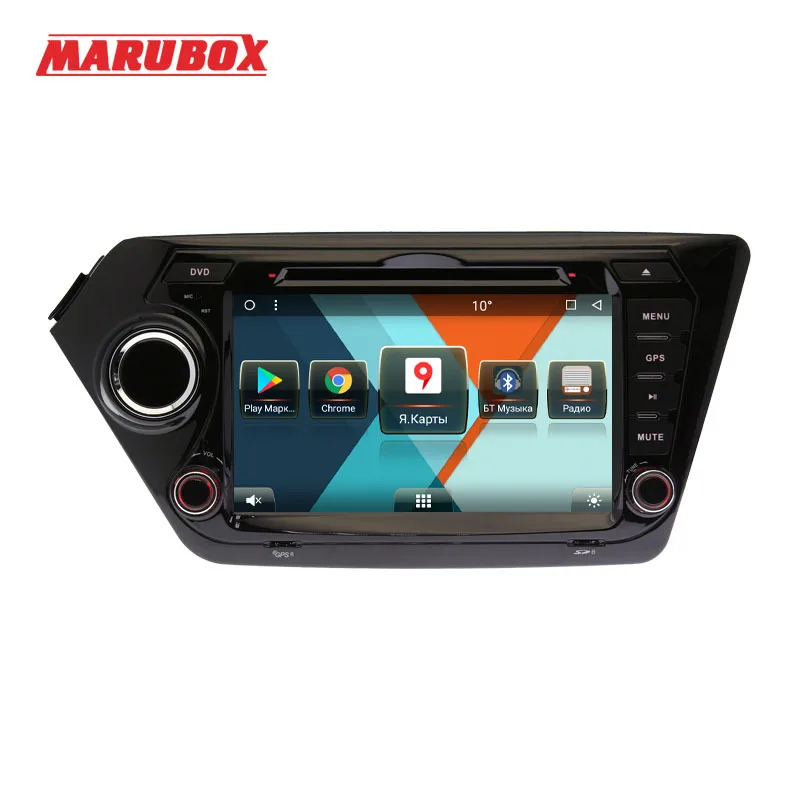 Marubox 8A200MT8,Штатное головное устройство для Kia Rio, K2 2010- на ОС Android 8.1,Восьмиядерный процессор Allwinner T8,Оперативная 2GB,Встроенная 32GB,1024х600 8", Поддержка GPS+ Глонасс,DVD, Bluetooth,Радио