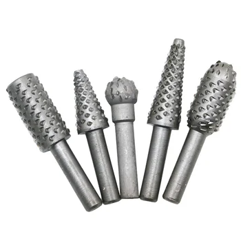 

5 Pcs/Set 6mm Woodworking Drills Bits Wood Carving Micro Cutter Rotary Burr Dremel Tools Set HUG-Deals