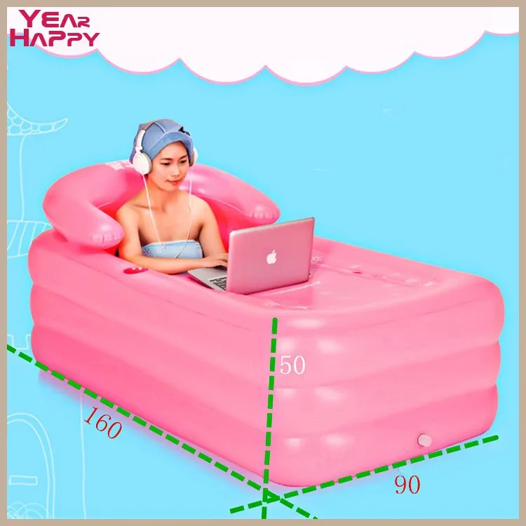Buy DHL Portable bath adult bathtub plastic inflatable