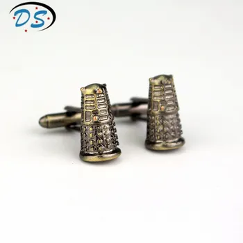 

Doctor Who Cufflinks for Men's Shirt Vintage Accessories Jewelry Cuff Buttons Metal Cuff Link Pins