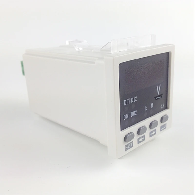 Однофазный мини-измеритель напряжения переменного тока 48*48 мм, 220 В, светодиодный цифровой измеритель напряжения переменного тока
