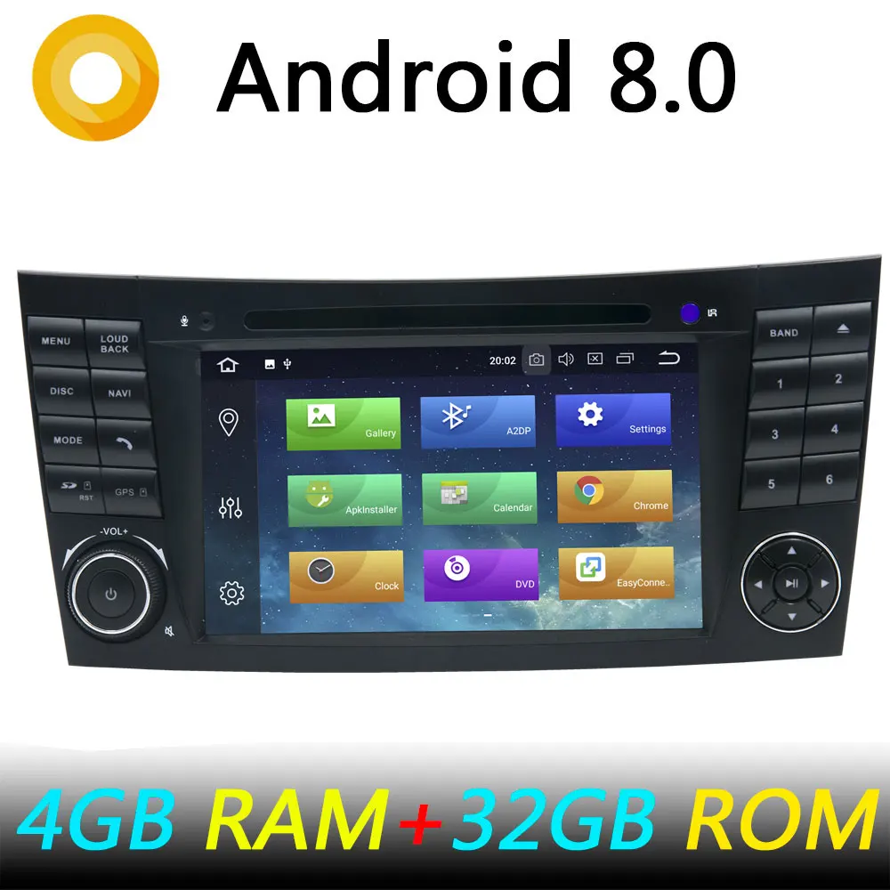 

Android 8.0 Octa Core 4GB RAM+32GB for For Mercedes Benz W211 W463 W219 W209 E200 E220 E240 E270 E280 E320 E350 E400 E420 Car