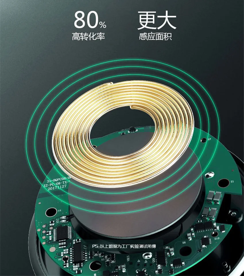 Универсальное беспроводное зарядное устройство Magic Circle 10 Вт быстрая Беспроводная зарядная подставка для iPhone XS Max X 8 samsung Xiaomi Redmi huawei
