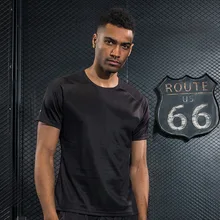 Новинка, быстросохнущая футболка мужские спортивные для улицы, дышащая футболка с короткими рукавами, Высококачественная Мужская Спортивная футболка для бега