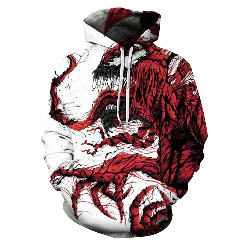 

Men Hoodie Sweatshirts Movie - venom withSuperhero Anime Cool 3D printing Autumn Winter Hooded pullover Tops Warm Hoody jacket