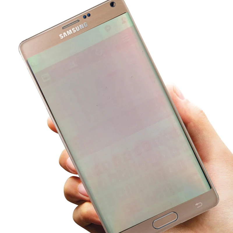Супер AMOLED ЖК-дисплей с рамкой для SAMSUNG Galaxy Note 4 N910F, кодирующий преобразователь сенсорного экрана в сборе