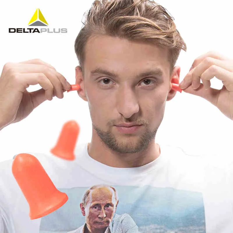 Deltaplus звуконепроницаемые затычки, шумоподавление, одноразовые вкладыши из пены для обучения сну, бесшумные промышленные наушники для защиты слуха