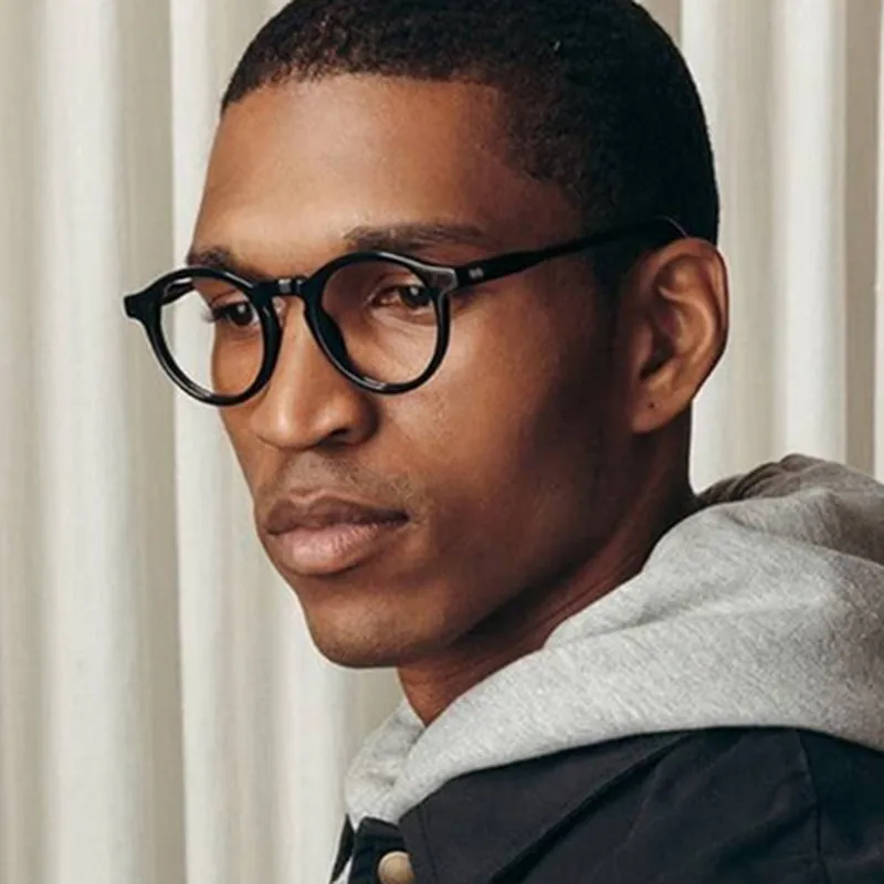 

New Oval Small Frame Glasses Men Women Anti-blue Anti-fatigue RetroFlat glasses Anti-radiation glasses frame computer frame