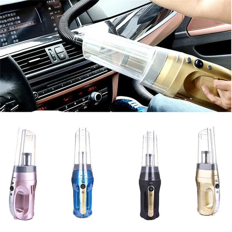 1PC 12V Compact font b Car b font Vacuum Cleaner with 5M Cable Super Cyclone Powerful