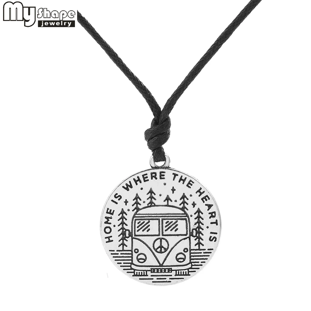 Ожерелье с круглой подвеской гравировкой в виде сердца|gifts for family|pendant necklaceround pendant