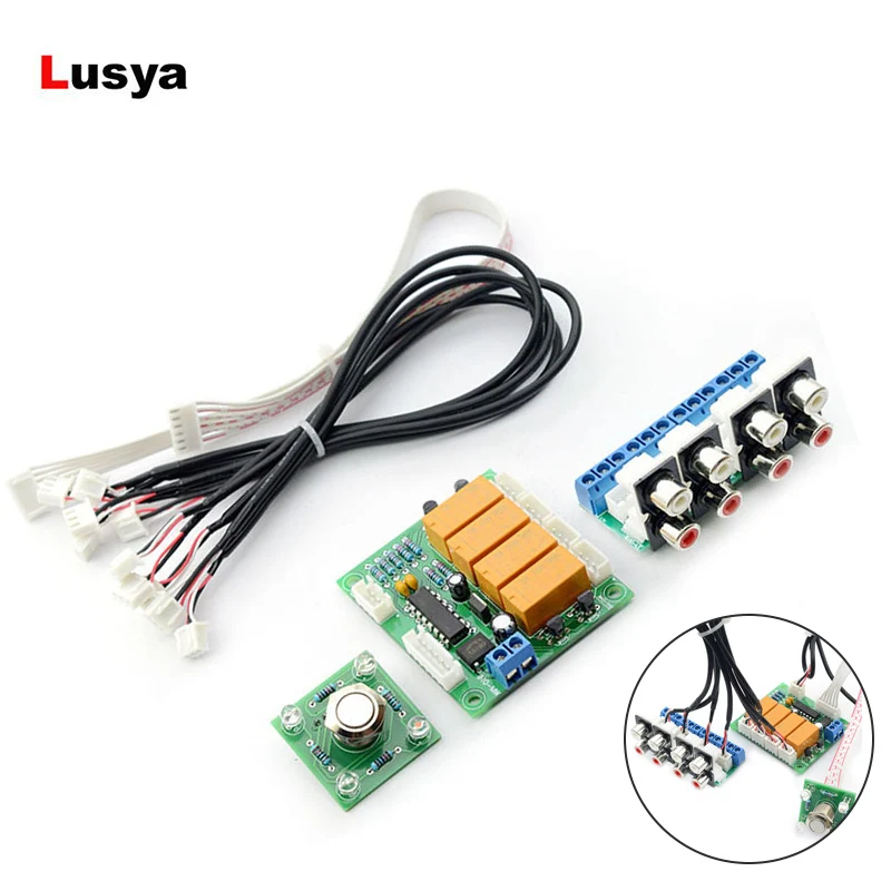 

RCA Audio Switching Board Relay 4-way Button Switching Signal Switch Board Input Selection Finished Board B7-003