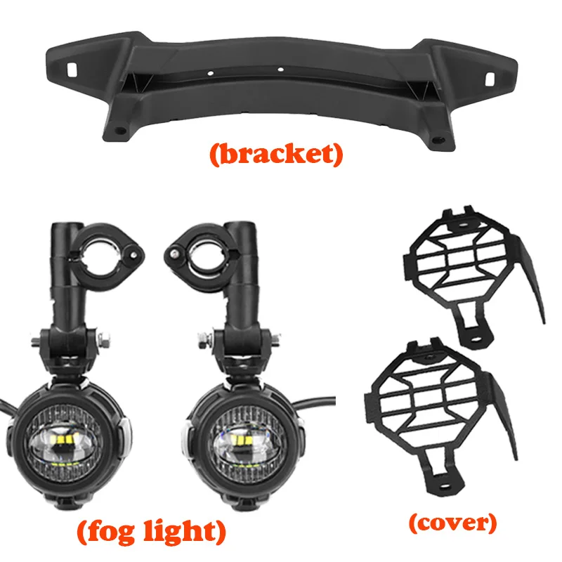 Для BMW R1200GS передние кронштейны Противотуманные фары для Led дальнего света для BMW R 1200 GS Adventure LC Запчасти для мотоциклов - Цвет: bracket light cover