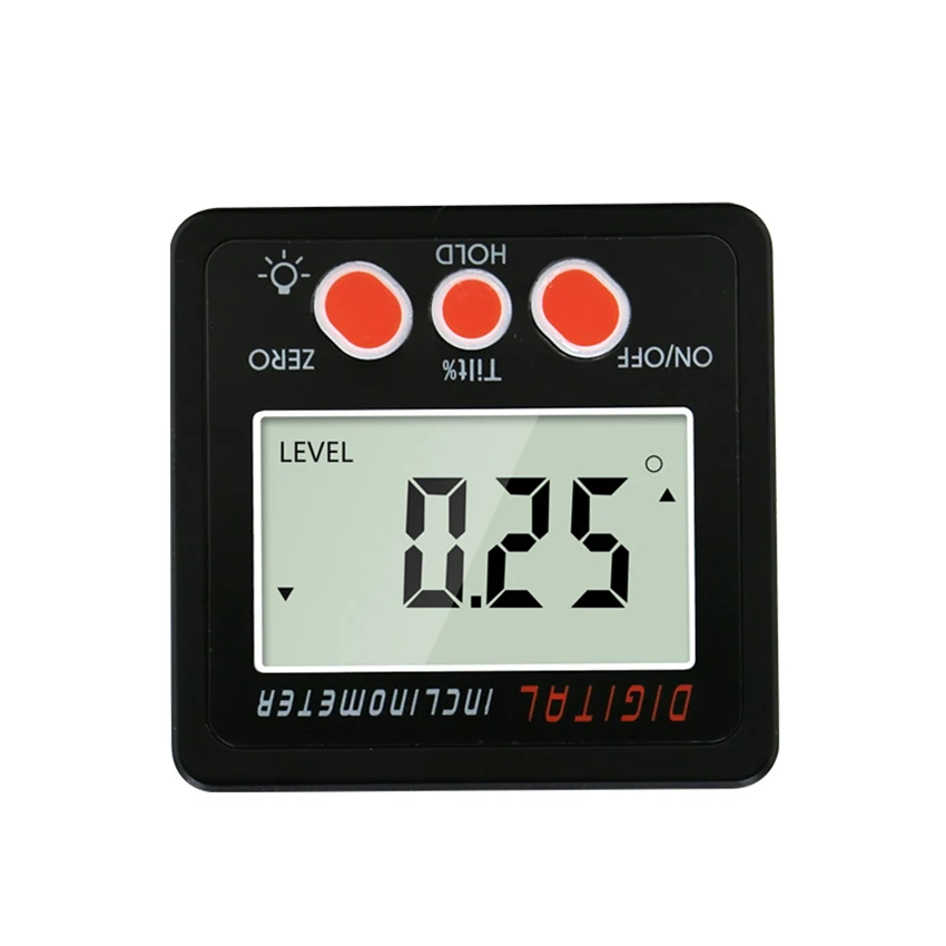  Precision Digital Protractor Inclinometer with Backlight Angle Finder Level Gauge Bevel Box Magnet 